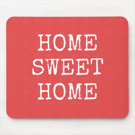 ホームスイートホームミニマルデザイン マウスパッド (正面)