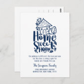 ホームスイートホームムービングアナウンスメント ポストカード (正面/裏面)