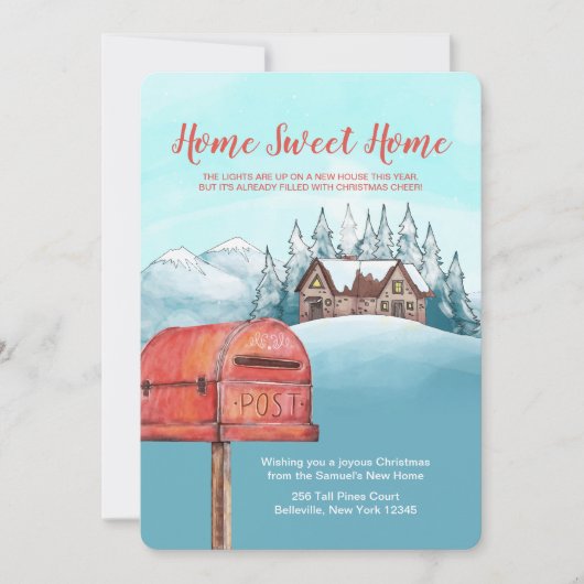 ホームスイートホームムービングアナウンス 招待状 (正面)