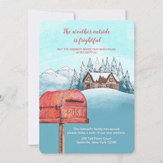 ホームスイートホームムービングアナウンス 招待状 (正面)