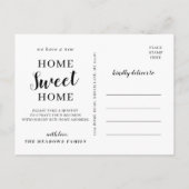 ホームスイートホームムービングミニマリスト独自の作成 案内ポストカード (裏面)