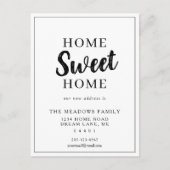 ホームスイートホームムービングミニマリスト素朴 案内ポストカード (正面)