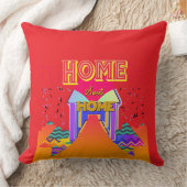 ホームスイートホームレッド クッション (ブランケット)