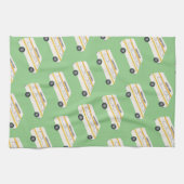 ホームスイートホームレトロカンパーバンモーターホームRVグリーン キッチンタオル (横)