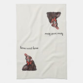 ホームスイートホームロースター絵画ズキッチンタオル キッチンタオル (縦)