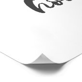 ホームスイートホームヴィンテージトレーラーブラックアンドホワイト ポスター (角)