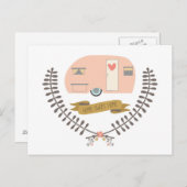 ホームスイートホームヴィンテージトレーラーポストカード ポストカード (正面/裏面)