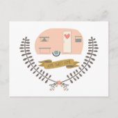ホームスイートホームヴィンテージトレーラーポストカード ポストカード (正面)