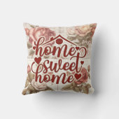 ホームスイートホームヴィンテージフローラ クッション (裏面)