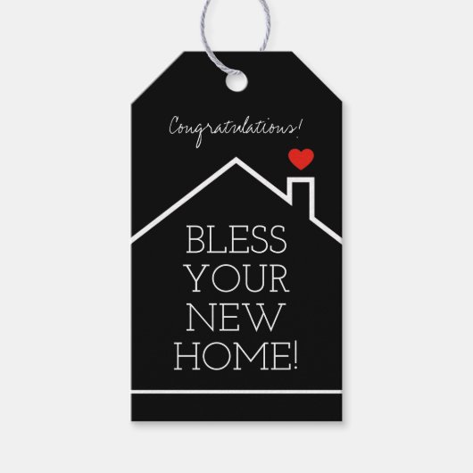 ホームスイートホーム不動産仲介業者おめでとう ギフトタグ (正面)