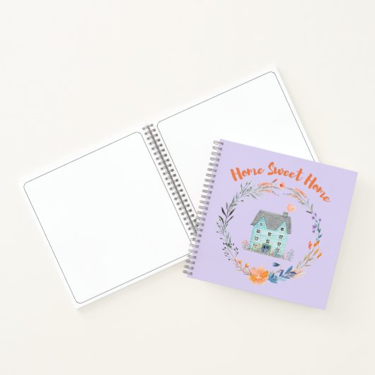 ホームスイートホーム不動産仲介業者サンキューユーパーソナライズされた ノートブック (内部)
