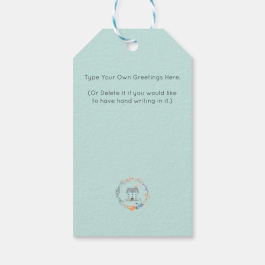 ホームスイートホーム不動産仲介業者バジェットマーケティングカスタム ギフトタグ (裏面)