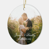 ホームスイートホーム名前をカスタムすると写真 セラミックオーナメント (左)