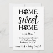 ホームスイートホーム引っ越しましたドッグペット移動 案内状 (正面)