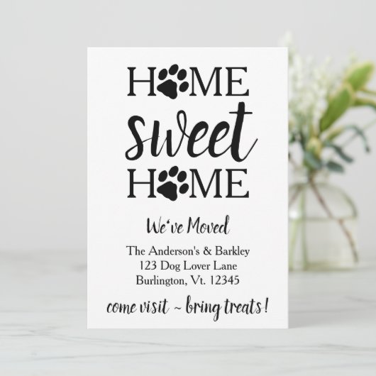ホームスイートホーム引っ越しましたドッグペット移動 案内状 (スタンド正面)