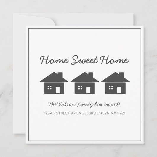 ホームスイートホーム引っ越しましたニューハウスムービング 案内状 (正面)