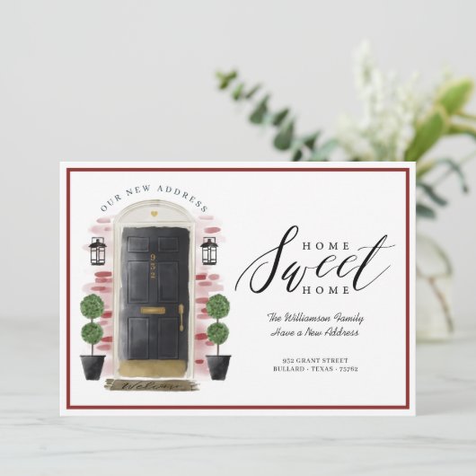 ホームスイートホーム引っ越しましたブラックウォーター色ドア 案内状 (スタンド正面)