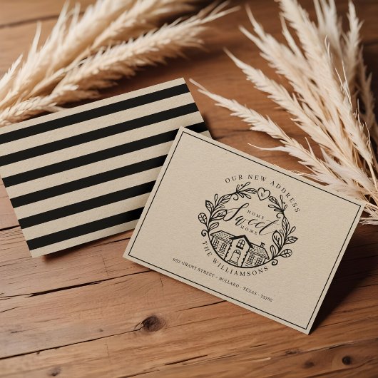 ホームスイートホーム引っ越しましたホームリースクレスト 案内状