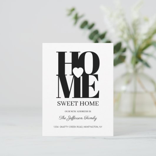 ホームスイートホーム引っ越し案内はがき 案内ポストカード (スタンド正面)