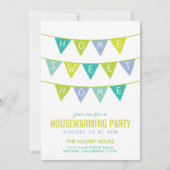ホームスイートホーム引っ越し祝いパーティーパーティの招待状 招待状 (正面)