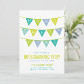 ホームスイートホーム引っ越し祝いパーティーパーティの招待状 招待状 (スタンド正面)