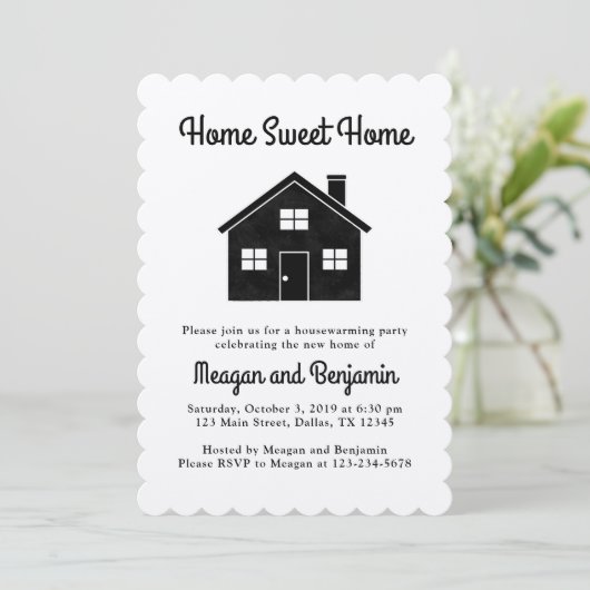 ホームスイートホーム引っ越し祝いパーティーパーティの招待状 招待状 (スタンド正面)