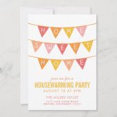ホームスイートホーム引っ越し祝いパーティーパーティの招待状 招待状 (正面)