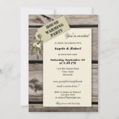 ホームスイートホーム引っ越し祝いパーティーパーティの招待状 招待状 (正面)