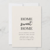 ホームスイートホーム引っ越し祝いパーティーパーティー招待状 招待状 (正面)