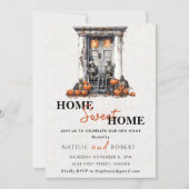 ホームスイートホーム引っ越し祝いパーティーパーティー 招待状 (正面)