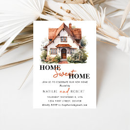 ホームスイートホーム引っ越し祝いパーティーパーティー 招待状