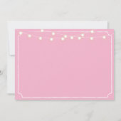 ホームスイートホーム引っ越し祝いパーティーピンクホワイト鍵招待状 招待状 (裏面)