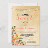 ホームスイートホーム引っ越し祝いパーティー招待状招待状 招待状 (正面)
