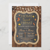 ホームスイートホーム引っ越し祝いパーティー紅葉招待状 招待状 (正面)
