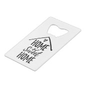 ホームスイートホーム引用文ニューホームリビングホームデコール クレジットカード栓抜き (正面アングル)