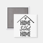 ホームスイートホーム引用文ニューホームリビングホームデコール マグネット (正面/裏面)