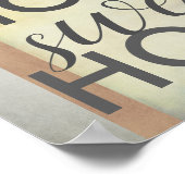 ホームスイートホーム引用文ポスタータイポグラフィデザイン ポスター (角)