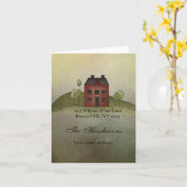 ホームスイートホーム引越住所ノートカード カード (黄色い花)