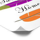 ホームスイートホーム感動的タイポグラフィ ポスター (角)