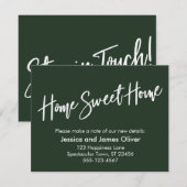 ホームスイートホーム手書きエバーグリーンカード 招待状 (正面/裏面)