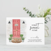 ホームスイートホーム新しいアドレスレッドドアウォーター色 案内状 (スタンド正面)
