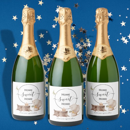 ホームスイートホーム新しいホームギフト代理店 スパークリングワインラベル