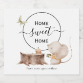 ホームスイートホーム新しいホームギフト代理店 スパークリングワインラベル (シングルラベル)