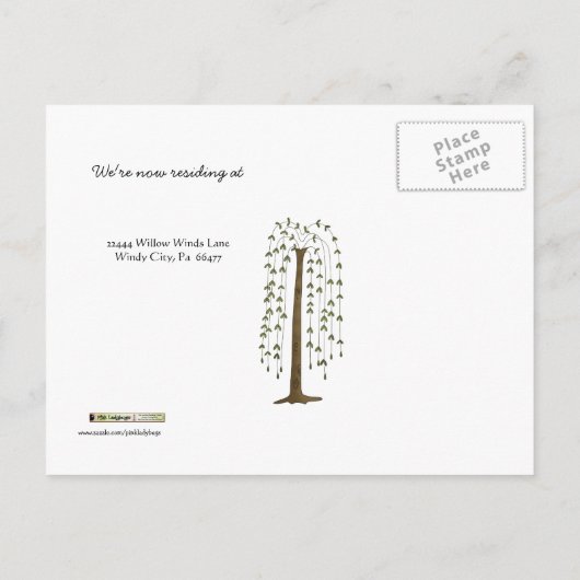 ホームスイートホーム新しい住所はがき 案内ポストカード (裏面)