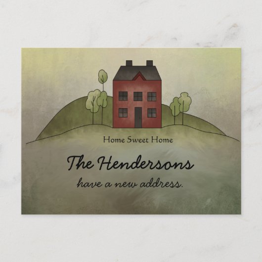 ホームスイートホーム新しい住所はがき 案内ポストカード (正面)