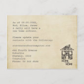 ホームスイートホーム新しい住所ノートカード 案内ポストカード (裏面)