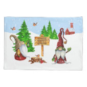 ホームスイートホーム格言ウィンターシーン 枕カバー (裏面)