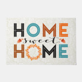 ホームスイートホーム秋リース ドアマット (正面)