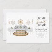 ホームスイートホーム金ゴールドとグレーウォーターの色の移動 案内状 (正面)