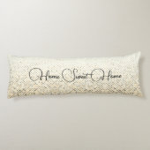 ホームスイートホーム金ゴールドグラデーション斑点 ボディピロー (裏面)